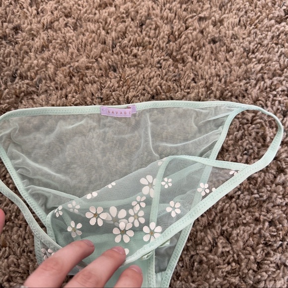 Rare Savage X Fenty Mint Daisy Puff Print Set - Picture 15 of 16